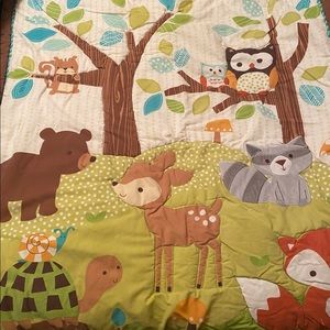 Woodlands Fox Nursery Crib Bedding and Decor